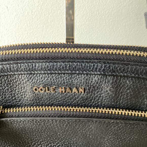 Cole Haan Black Leather Small Pebell Crossbody Purse - Picture 3 of 3